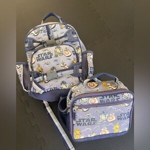 Star Wars Kids Backpack Set - Blue and White